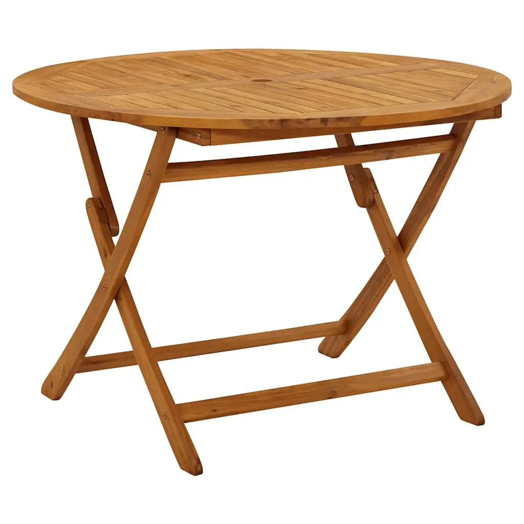 Folding Garden Table 110 cm Solid Acacia Wood 316844 - Furniture