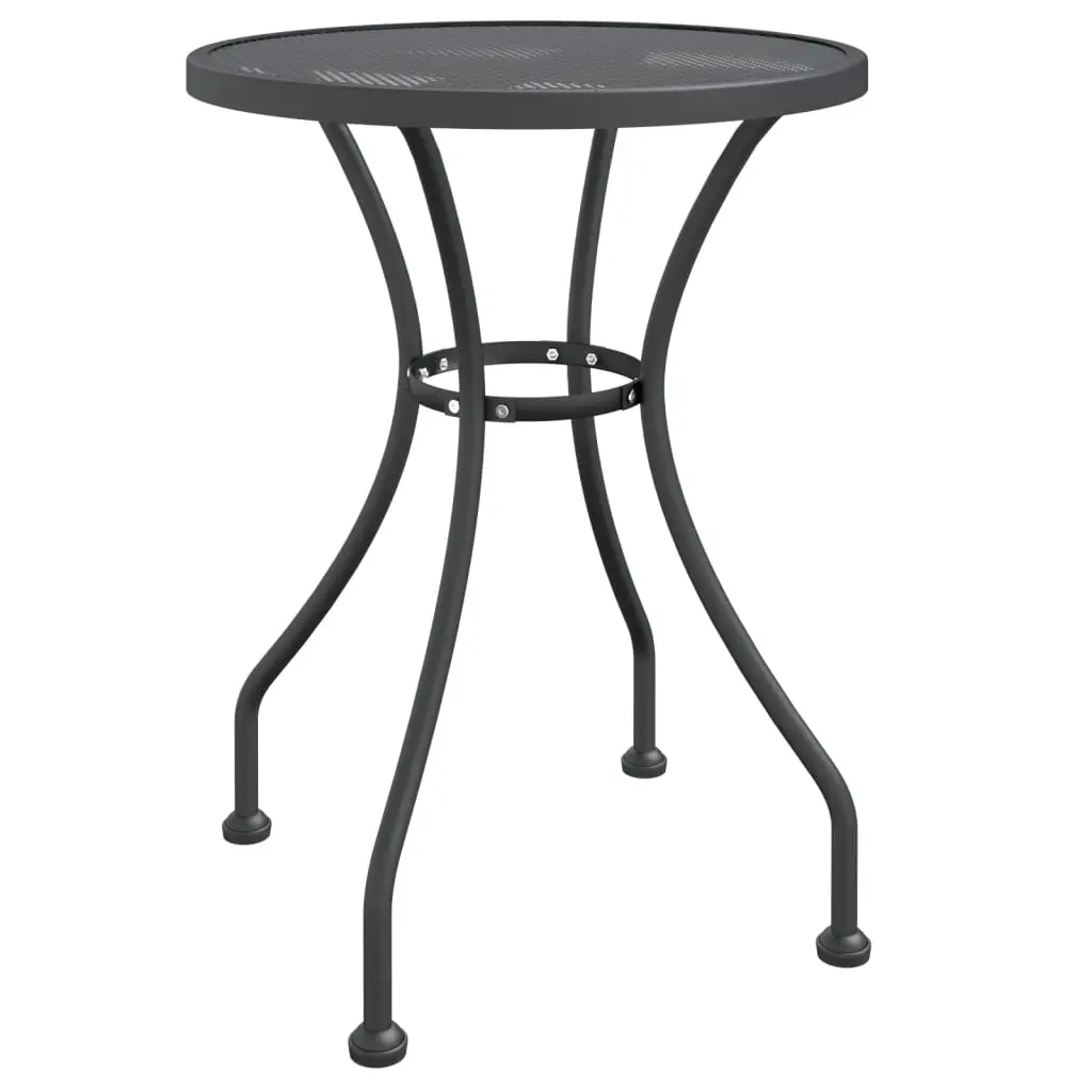 Garden Table Ø60x72 cm Expanded Metal Mesh Anthracite 317342 - Furniture