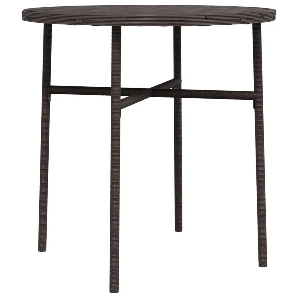 Tea Table Brown 45 cm Poly Rattan 317175 - Furniture