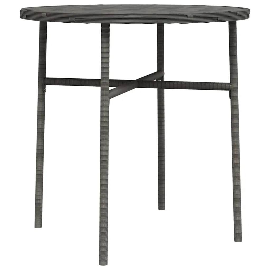 Tea Table Grey 45 cm Poly Rattan 317176 - Furniture