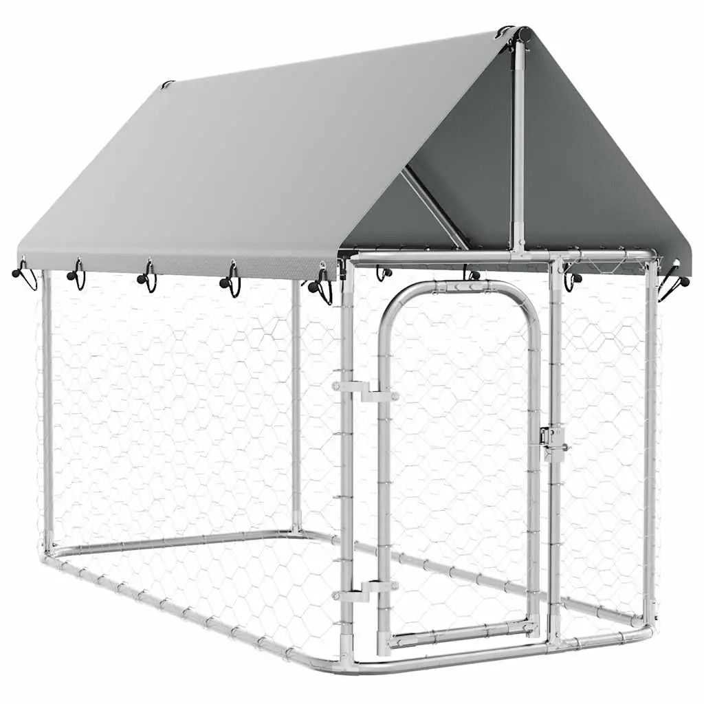 Outdoor Dog Kennel with Roof 200x100x150 cm 171496 - Pets