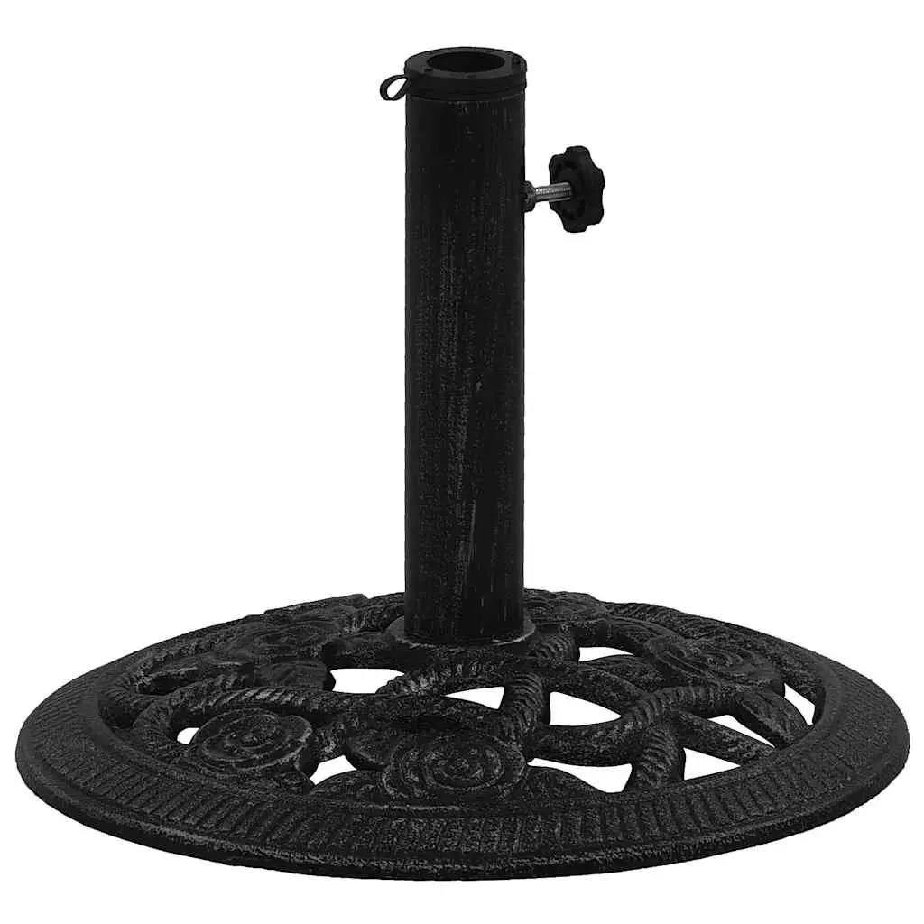Umbrella Base Black 40x40x32 cm Cast Iron 317755 - Home & Garden