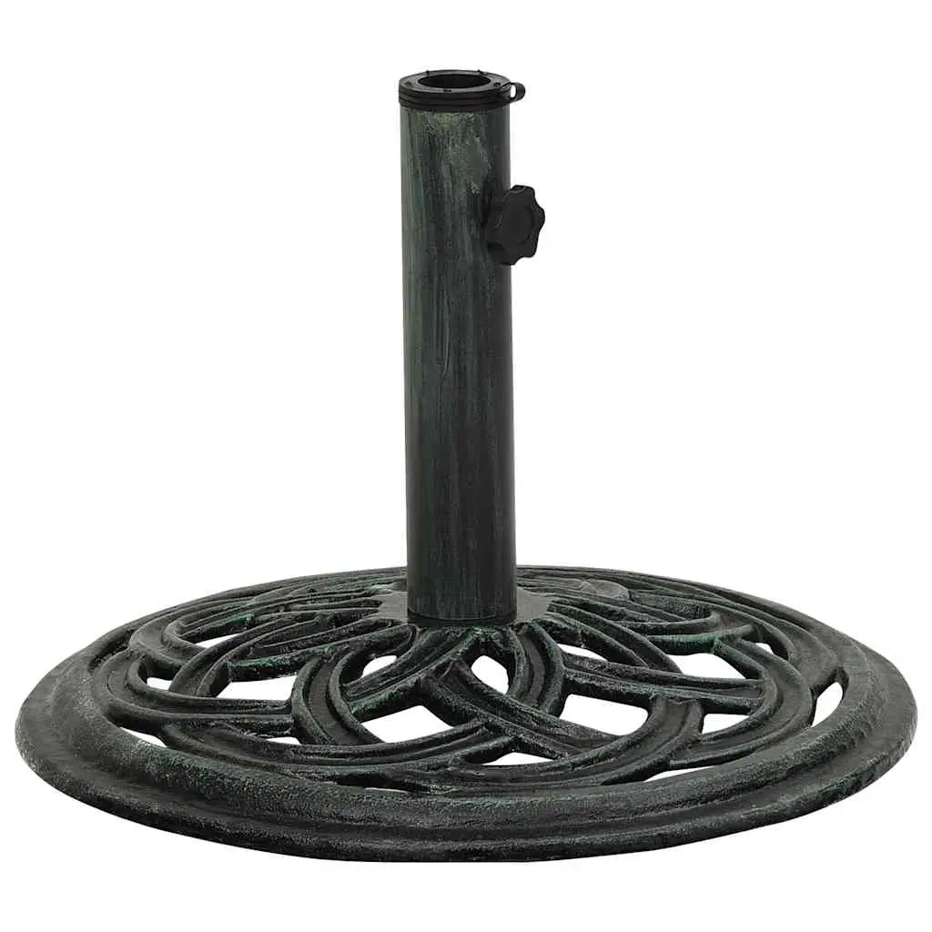 Umbrella Base Green 44x44x31 cm Cast Iron 317756 - Home & Garden
