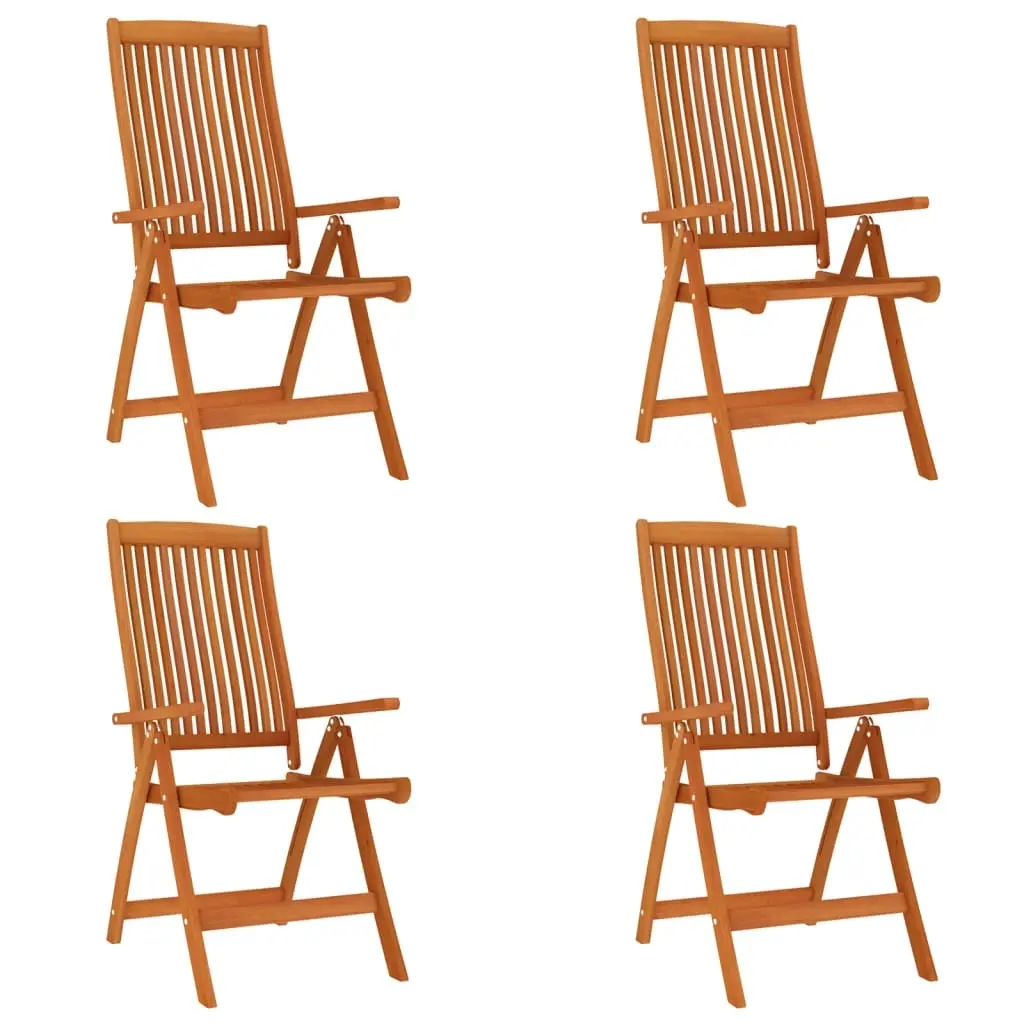 Folding Garden Chairs 4 pcs Solid Wood Eucalyptus 3087344 - Furniture