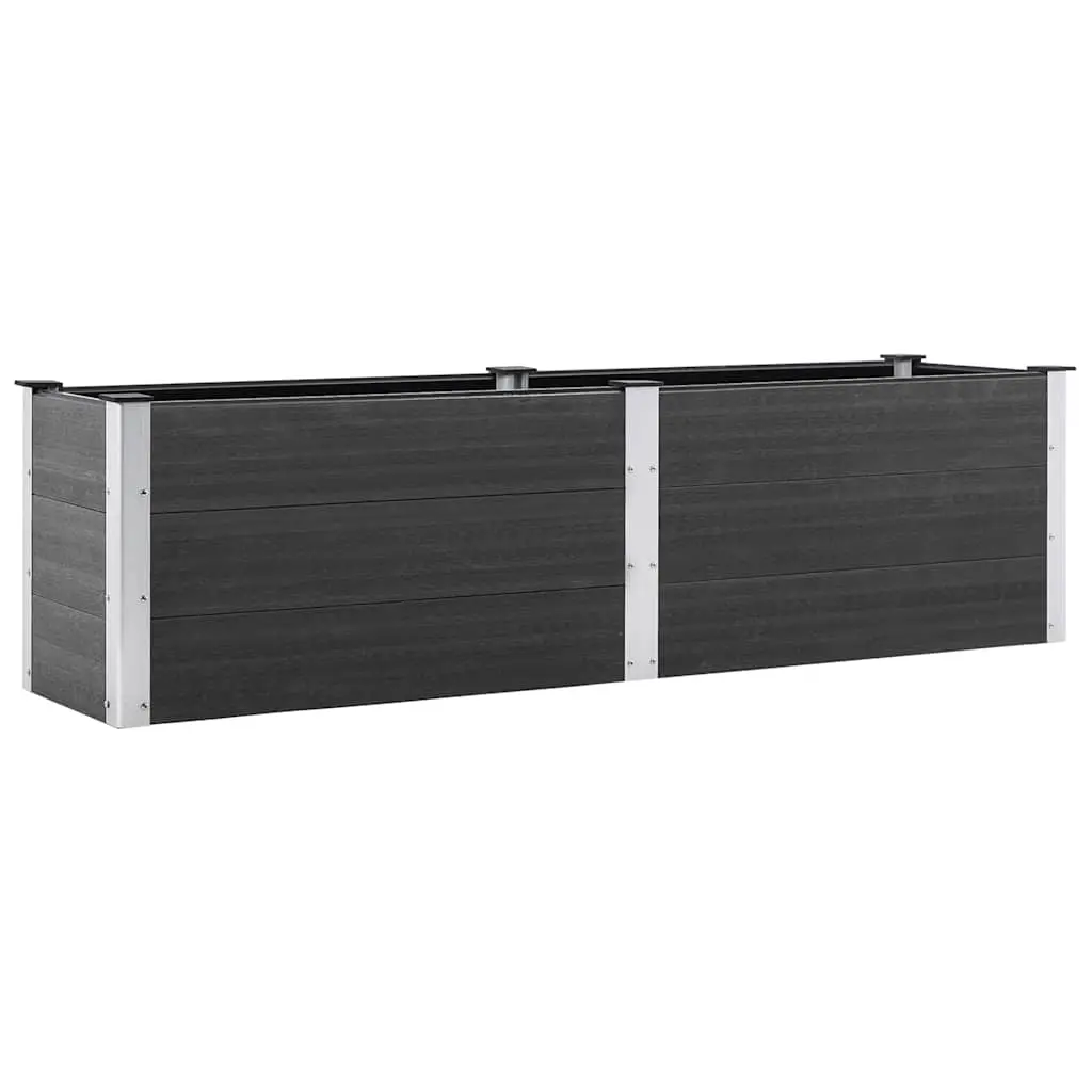 Garden Raised Bed 200x50x54 cm WPC Grey 318095 - Home & Garden