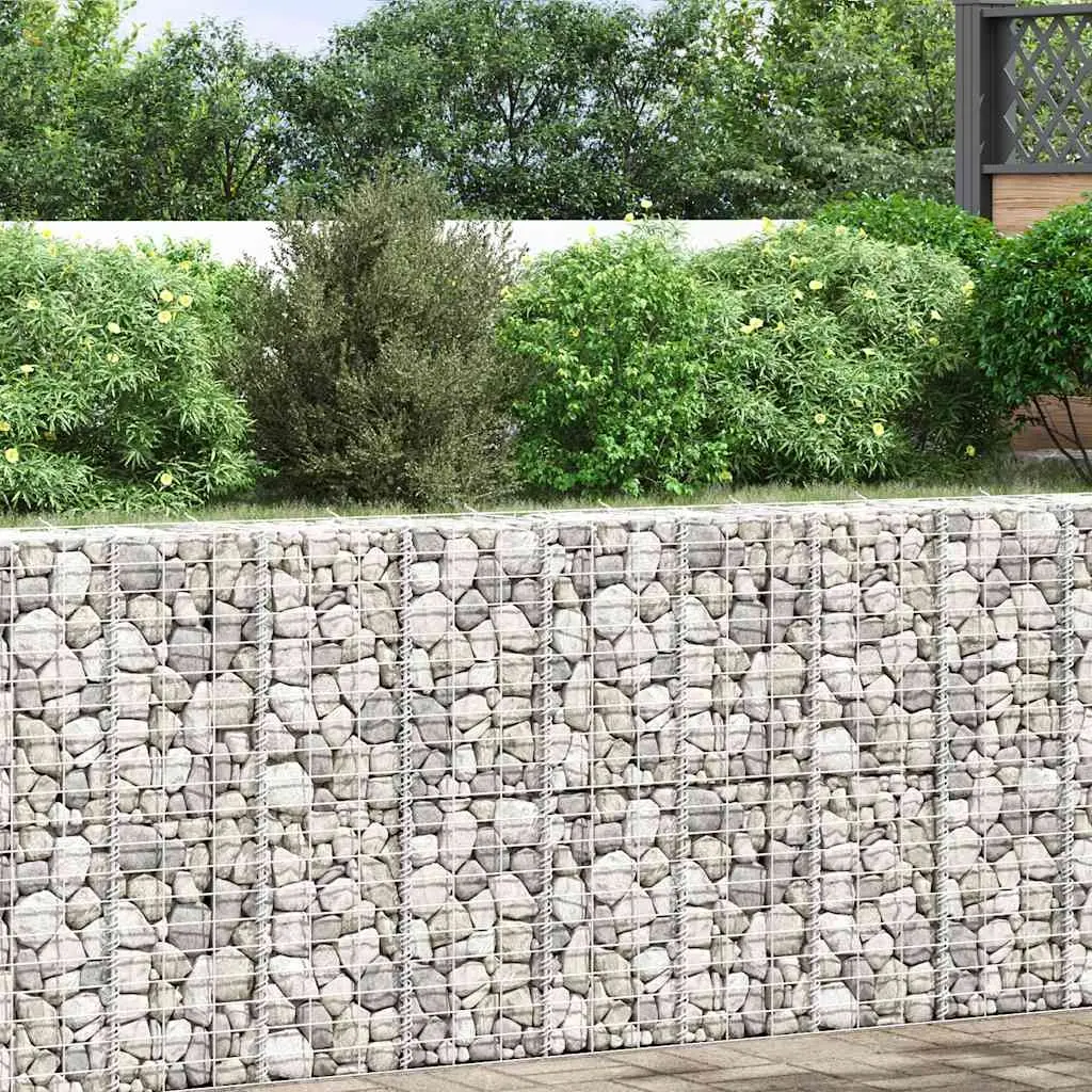Gabion Raised Beds 3 pcs 30x30x100 cm Iron 151249 - Home & Garden