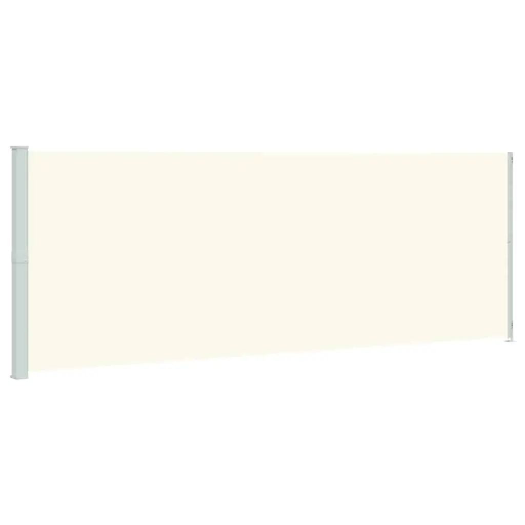 Patio Retractable Side Awning 220x600 cm Cream 317977 - Home & Garden