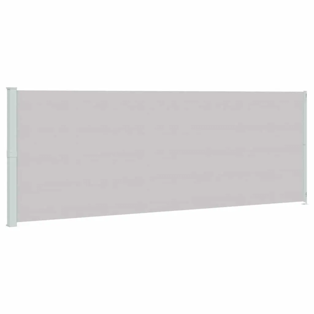 Patio Retractable Side Awning 220x600 cm Grey 317980 - Home & Garden