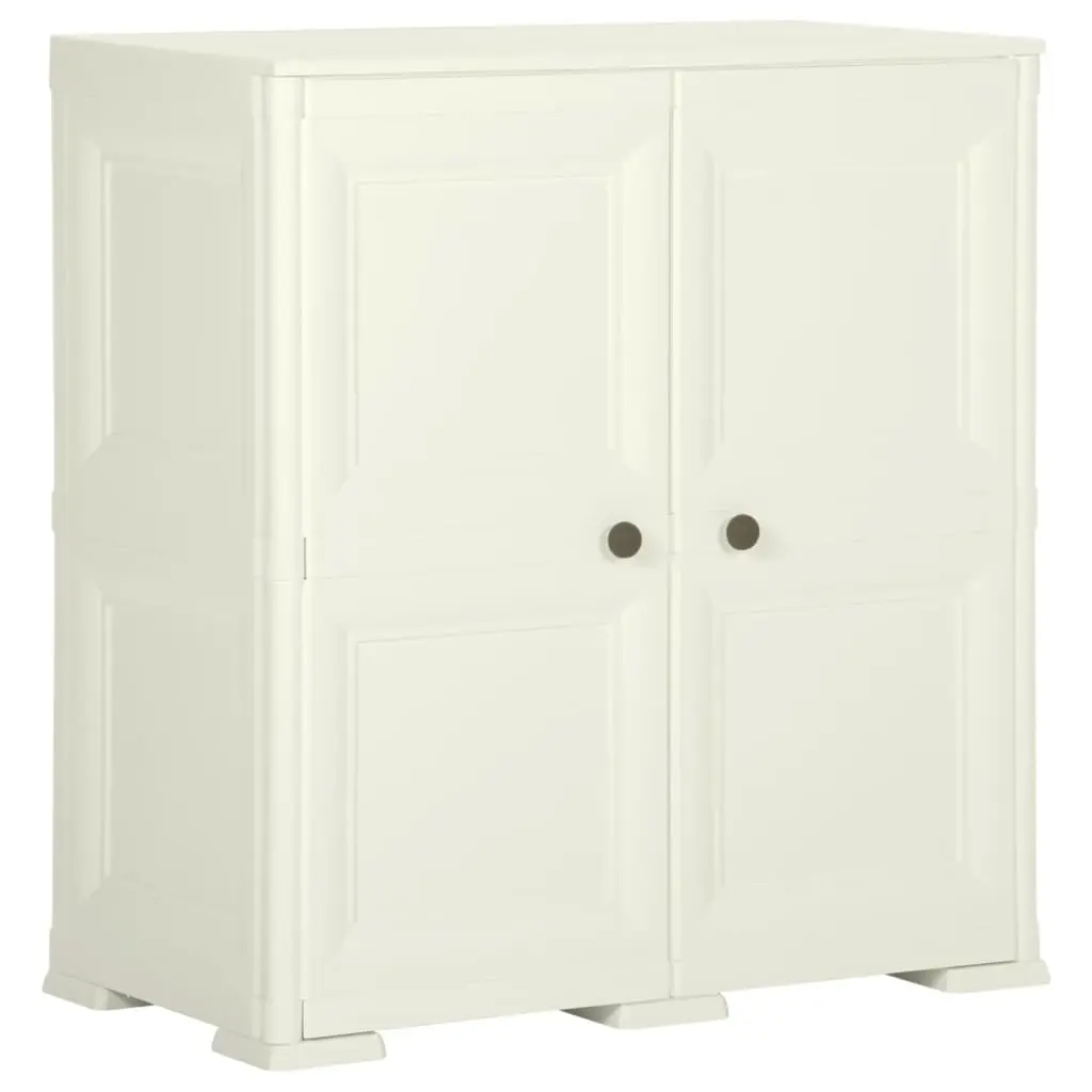 Plastic Cabinet 79x43x85.5 cm Wood Design Vanilla Ice 340595 - Furniture