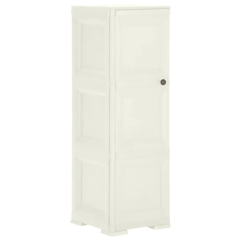 Plastic Cabinet 40x43x125 cm Wood Design Vanilla Ice 340603 - Furniture