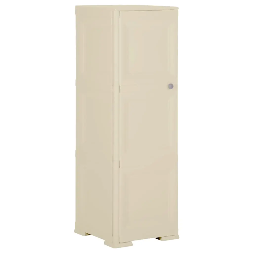 Plastic Cabinet 40x43x125 cm Wood Design Angora White 340604 - Furniture