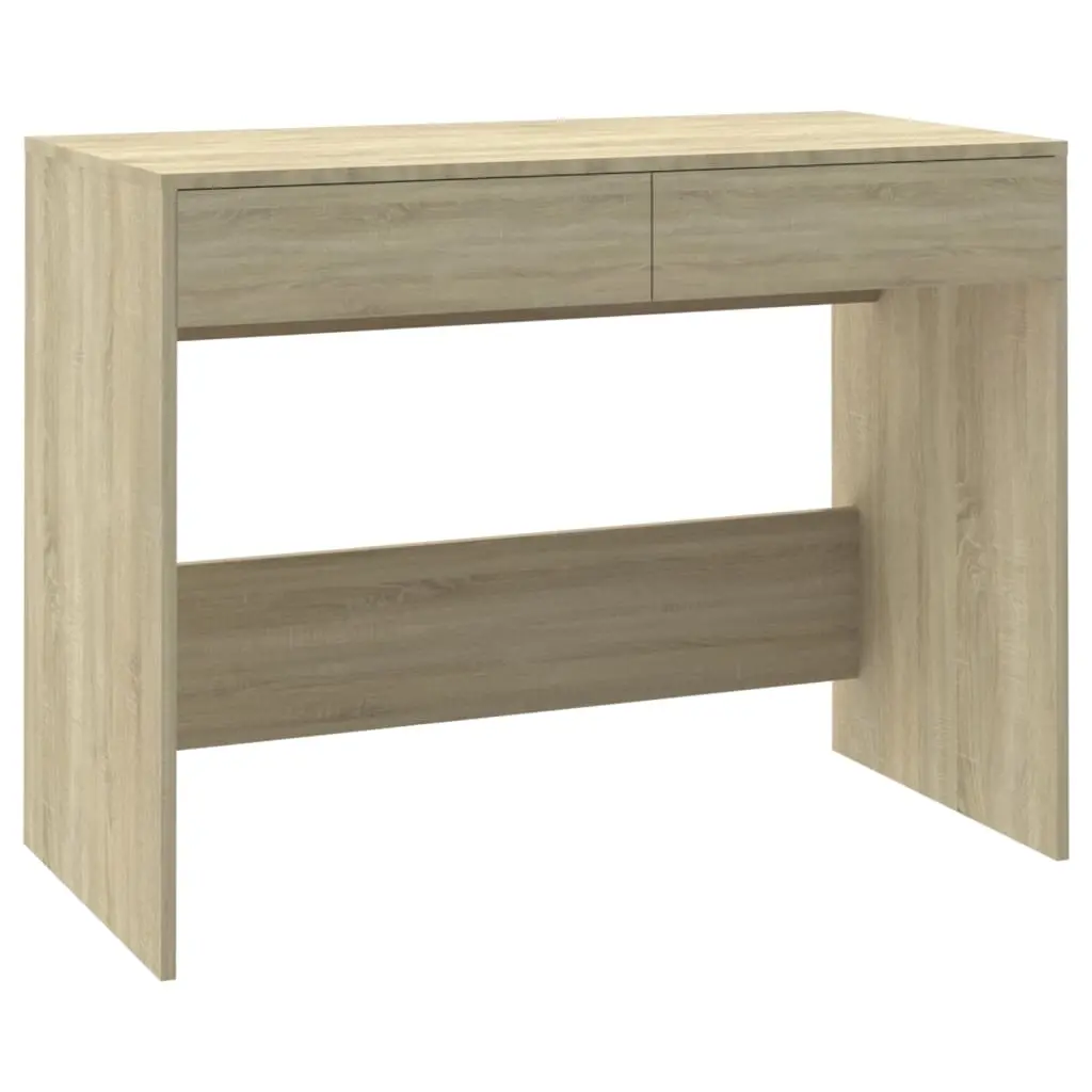 Desk Sonoma Oak 101x50x76.5 cm Engineered Wood 809560 - Furniture