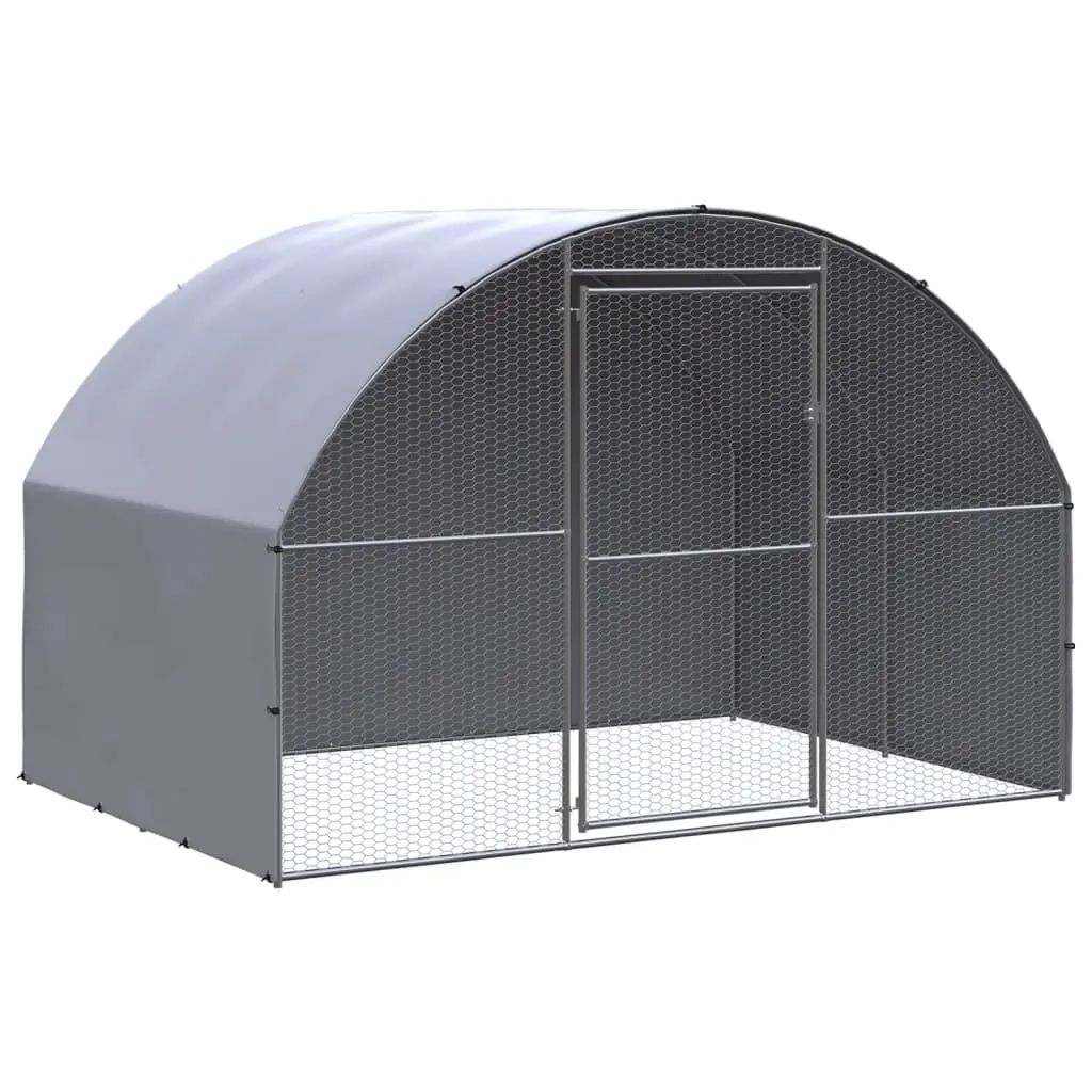 Outdoor Chicken Coop 3x2x2 m Galvanised Steel 3095472 - Best Sellers From $10