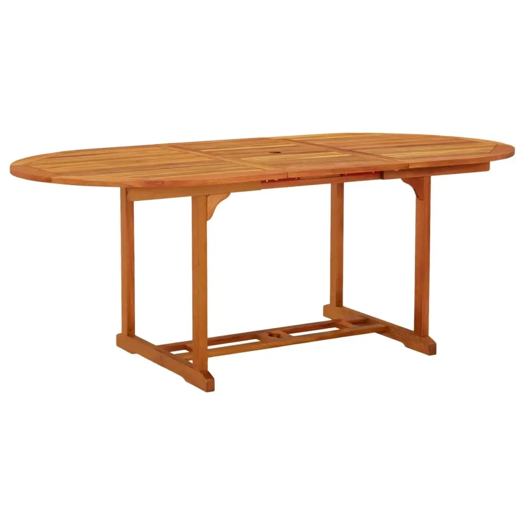 Garden Table 200x100x75 cm Solid Wood Eucalyptus 316068 - Furniture