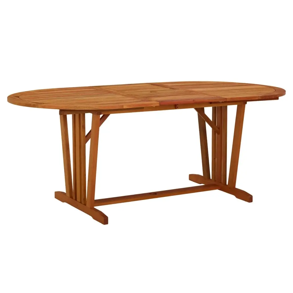 Garden Table 200x100x75 cm Solid Wood Eucalyptus 316072 - Furniture