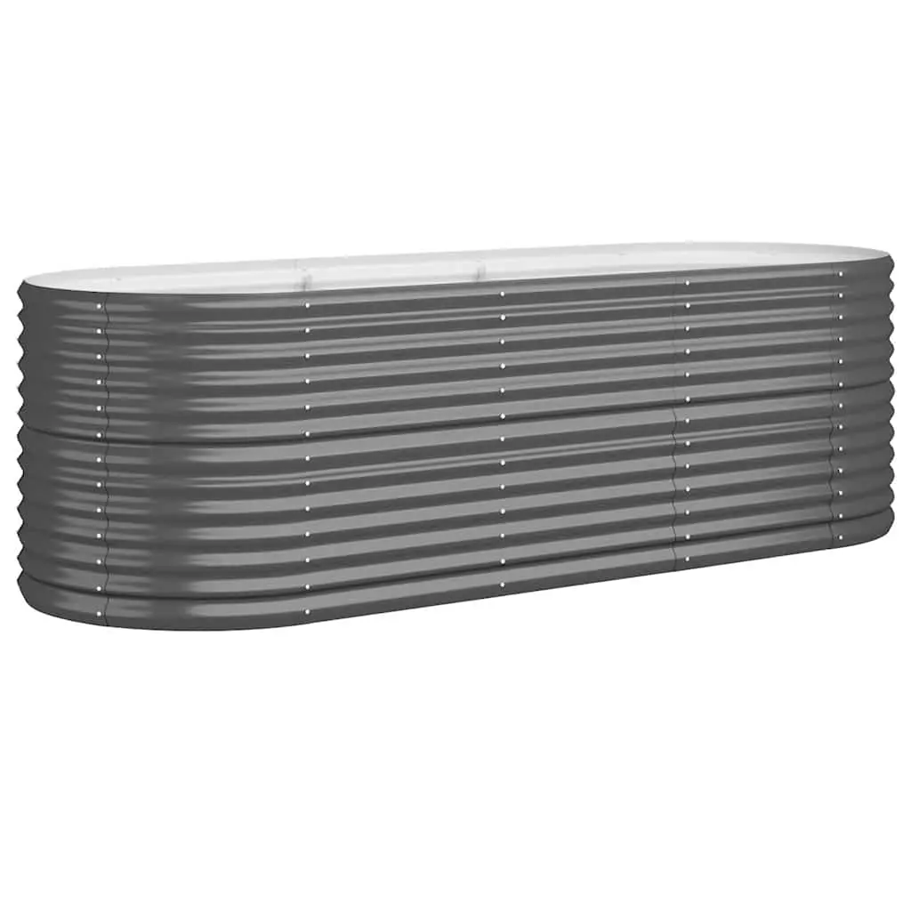 Garden Raised Bed Galvanised Steel 224x80x68 cm Anthracite 318956 - Best Sellers From $10