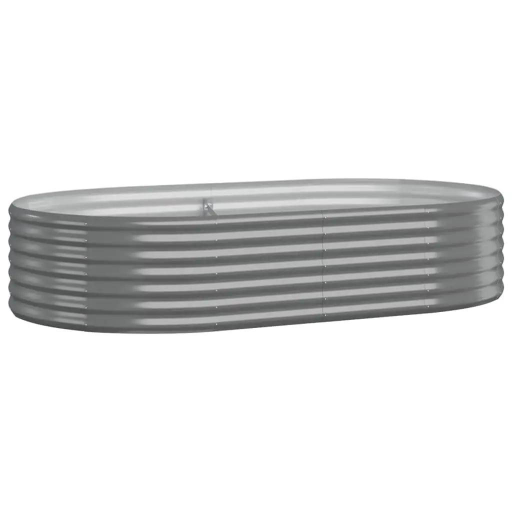 Garden Raised Bed Galvanised Steel 175x100x36 cm Grey 318989 - Home & Garden