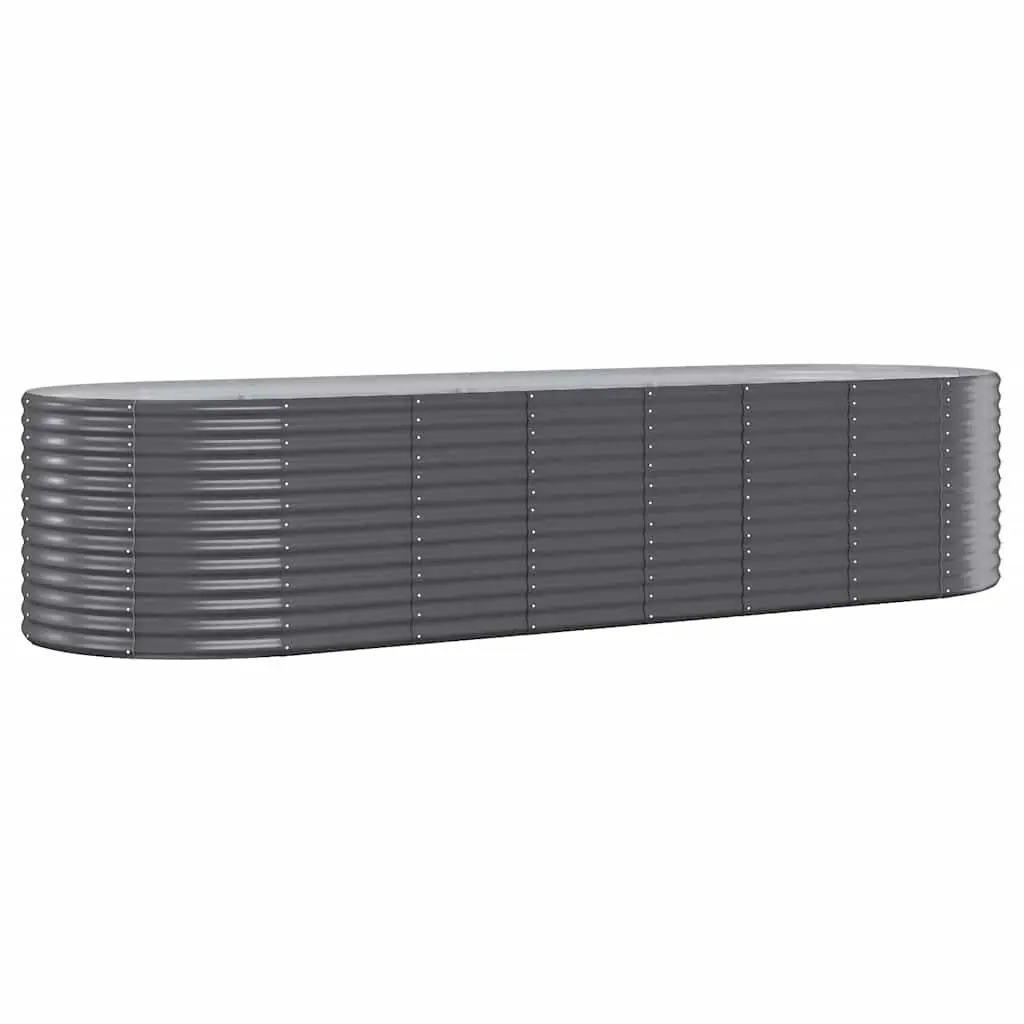 Garden Raised Bed Galvanised Steel 322x100x68 cm Anthracite 319071 - Best Sellers From $10