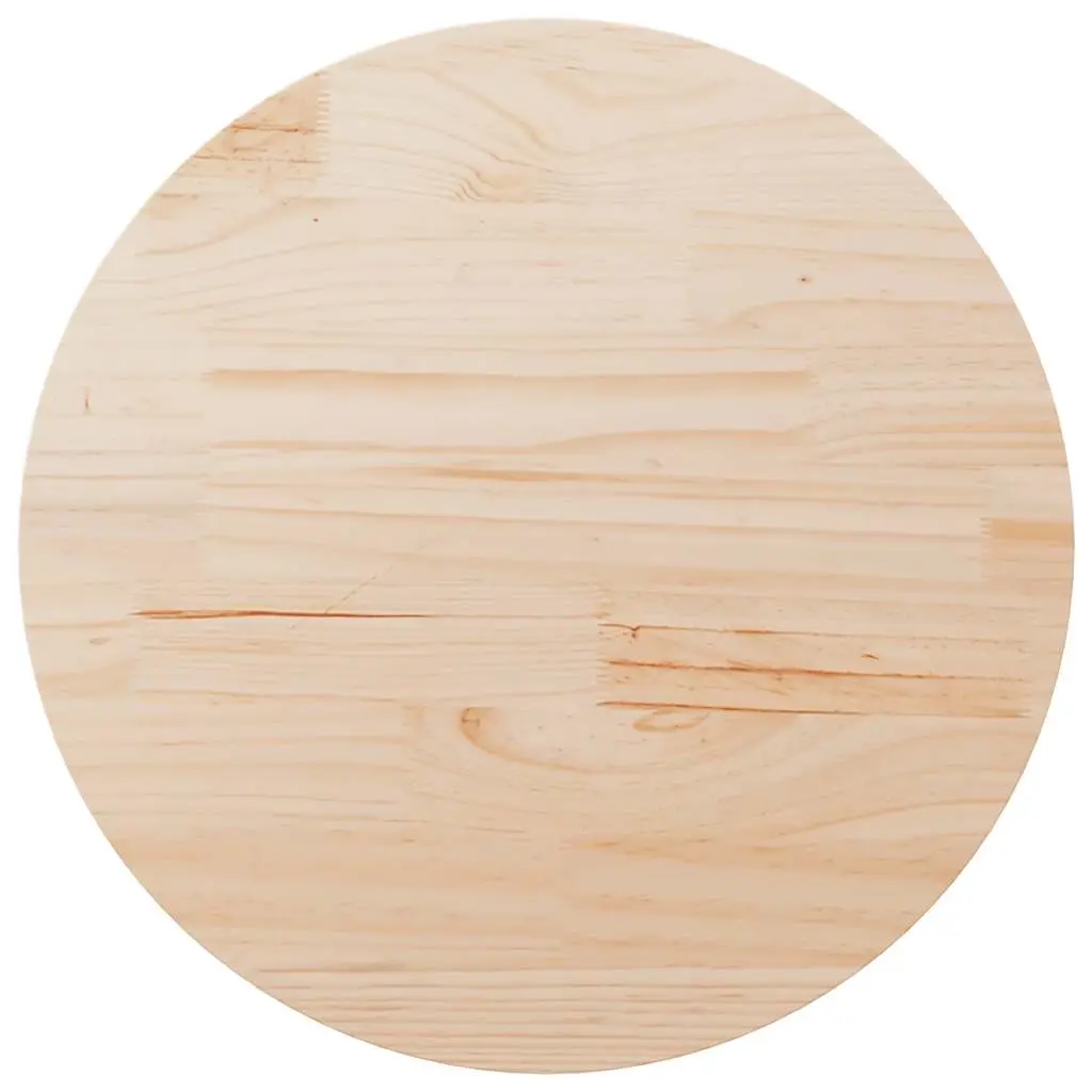 Table Top Ø90x2.5 cm Solid Wood Pine 813650 - Furniture
