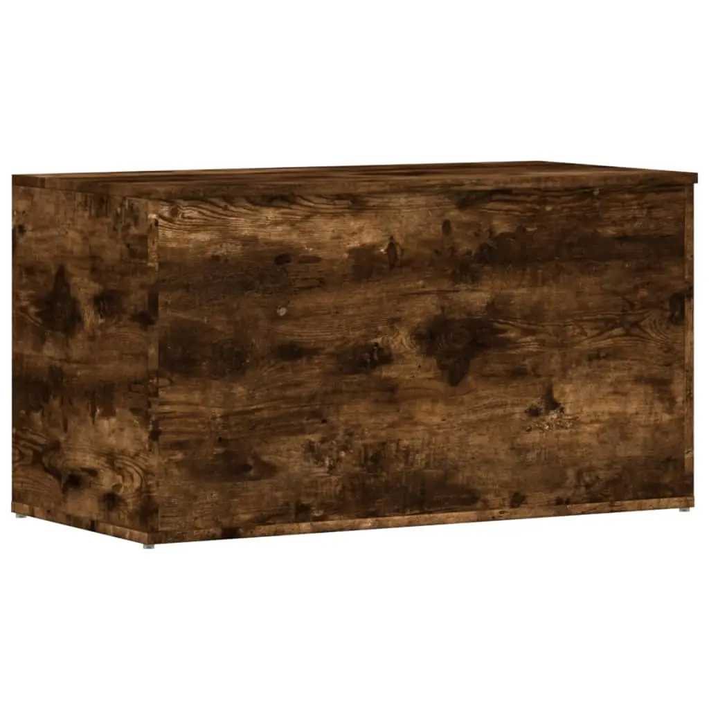 Storage Chest Smoked Oak 84x42x46 cm Engineered Wood 815192 - Furniture