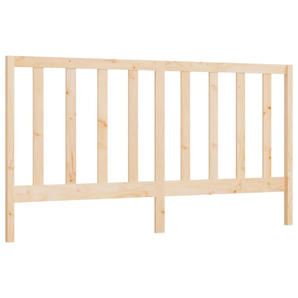 Bed Headboard 186 cm Solid Wood Pine 817705 - Furniture