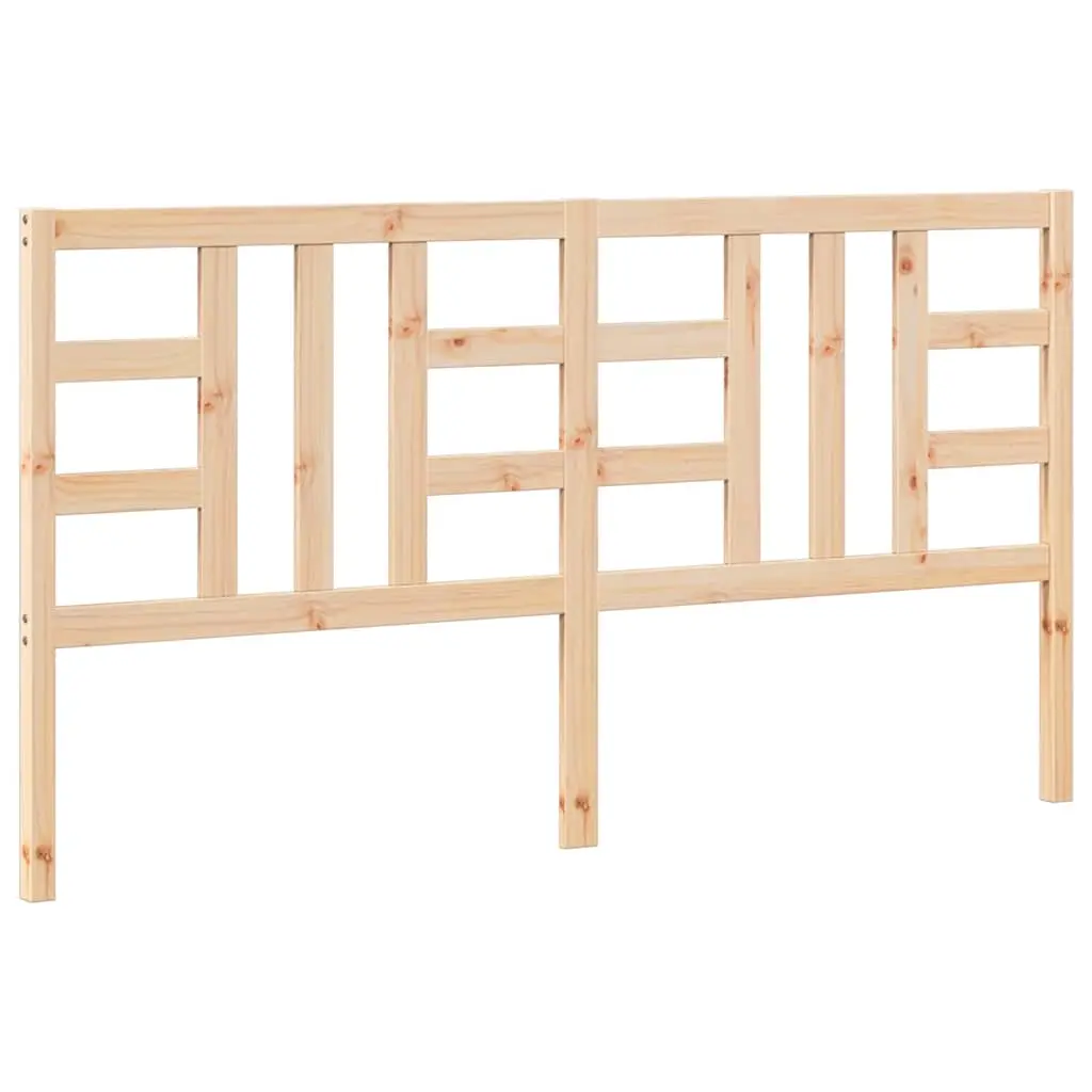 Bed Headboard 186 cm Solid Wood Pine 817855 - Furniture