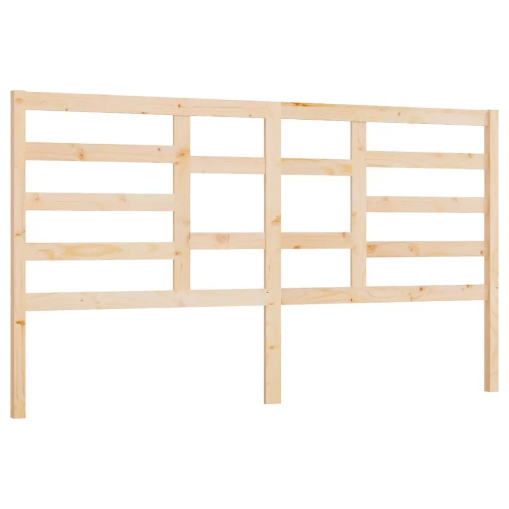 Bed Headboard 186 cm Solid Wood Pine 818155 - Furniture