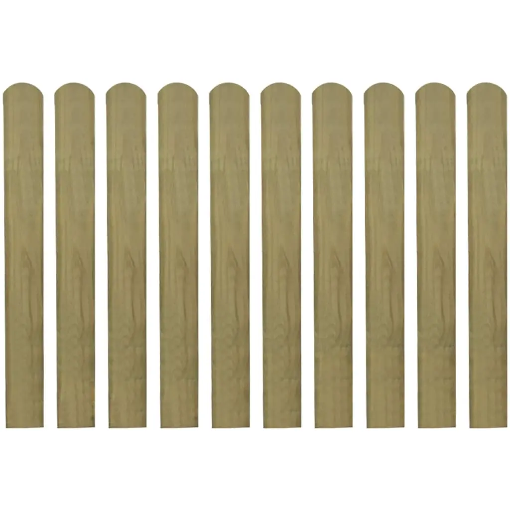 30 pcs Impregnated Fence Slats Wood 80 cm 3100943 - Hardware