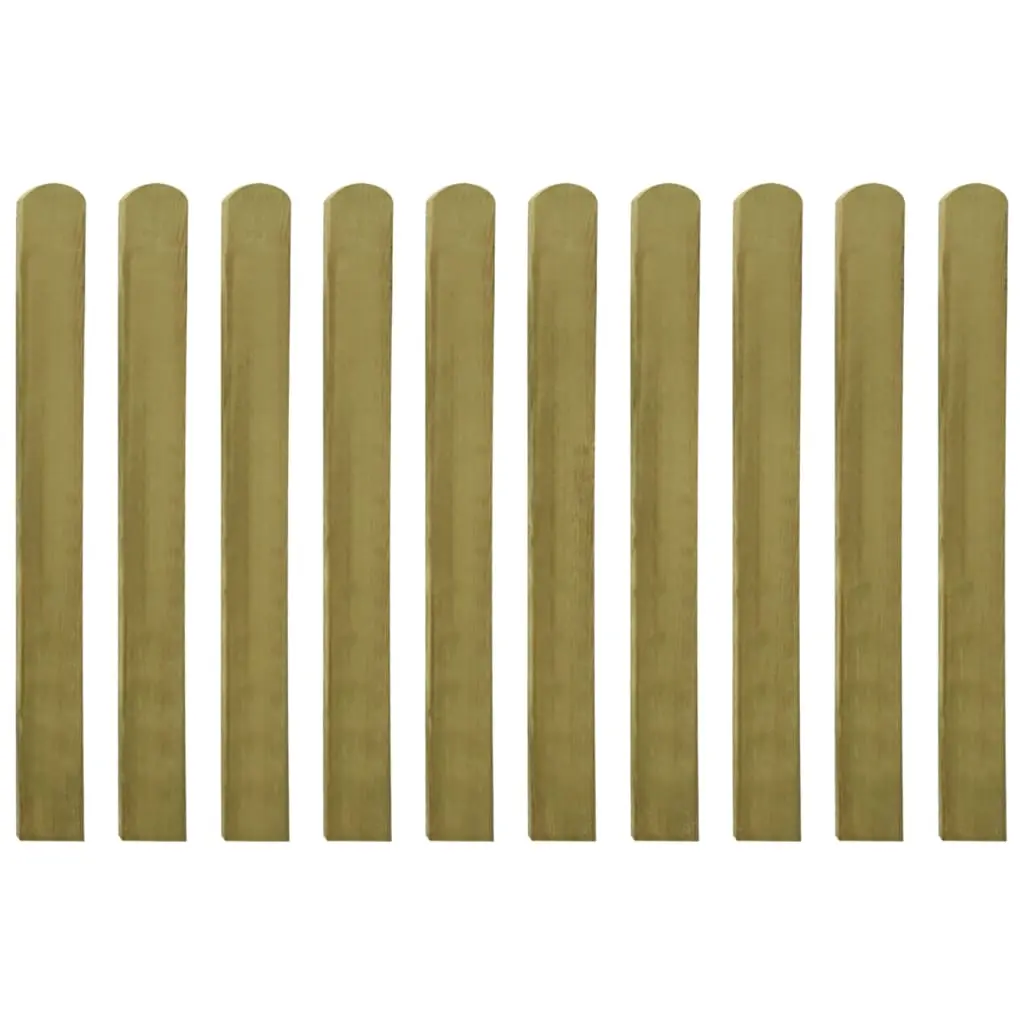 20 pcs Impregnated Fence Slats Wood 100 cm 3100944 - Hardware