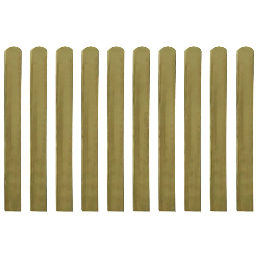 30 pcs Impregnated Fence Slats Wood 100 cm 3100945 - Hardware