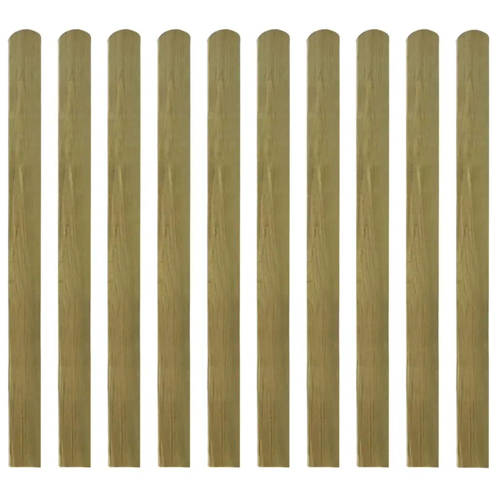 20 pcs Impregnated Fence Slats Wood 120 cm 3100946 - Hardware