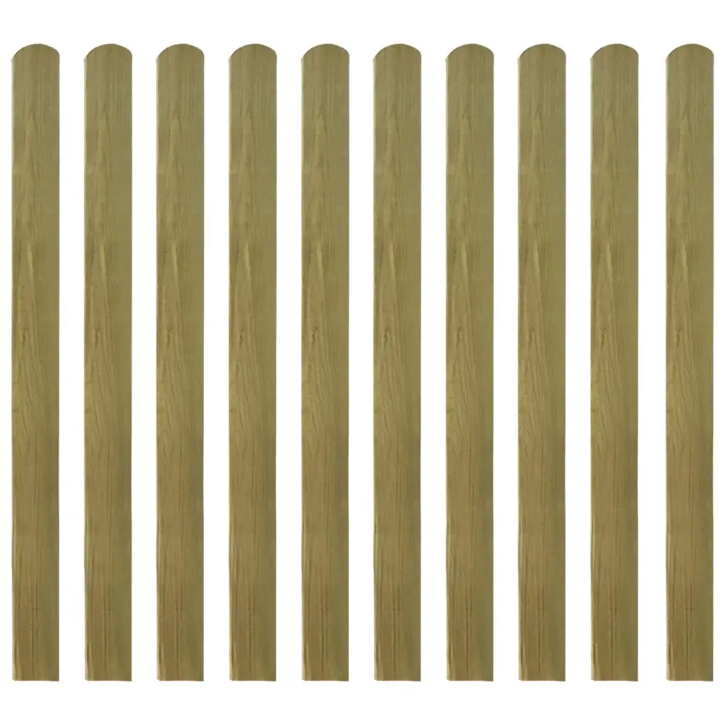 30 pcs Impregnated Fence Slats Wood 120 cm 3100947 - Hardware