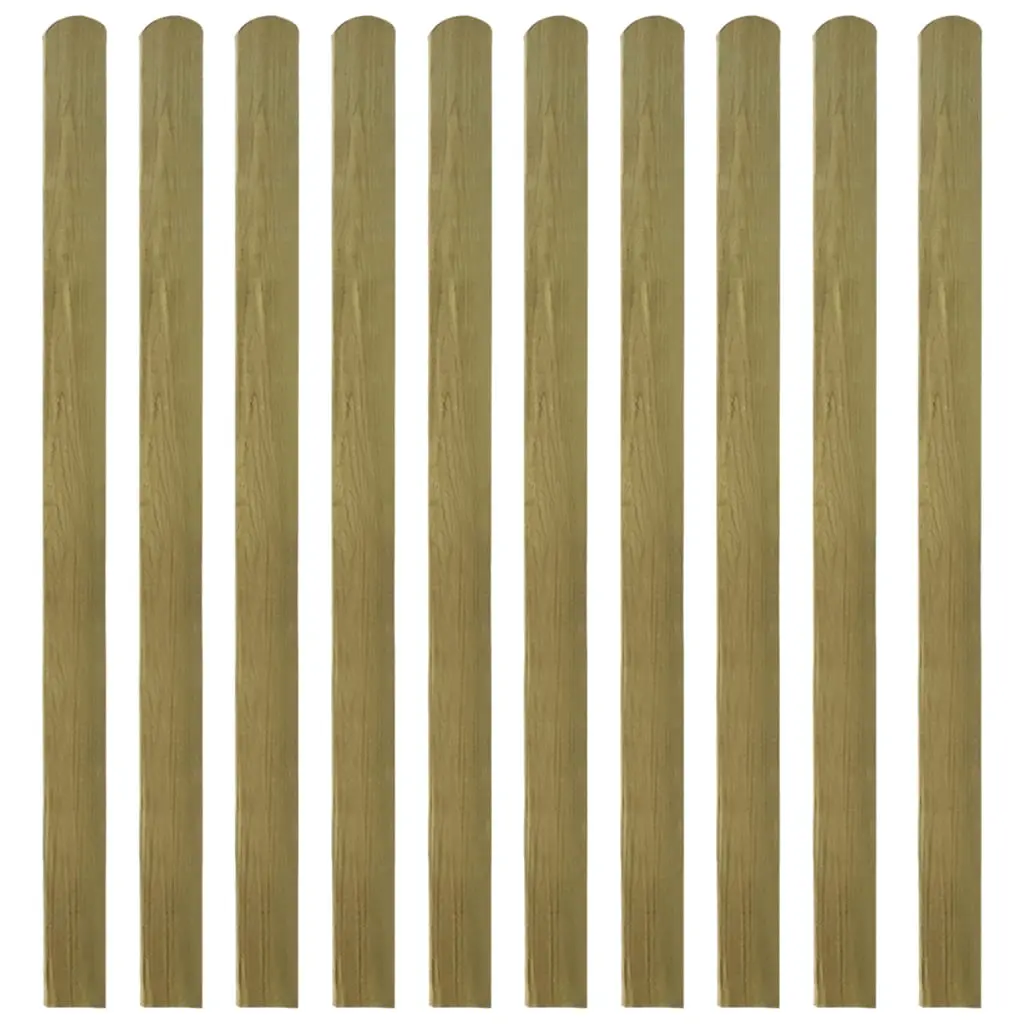 20 pcs Impregnated Fence Slats Wood 140 cm 3100948 - Hardware