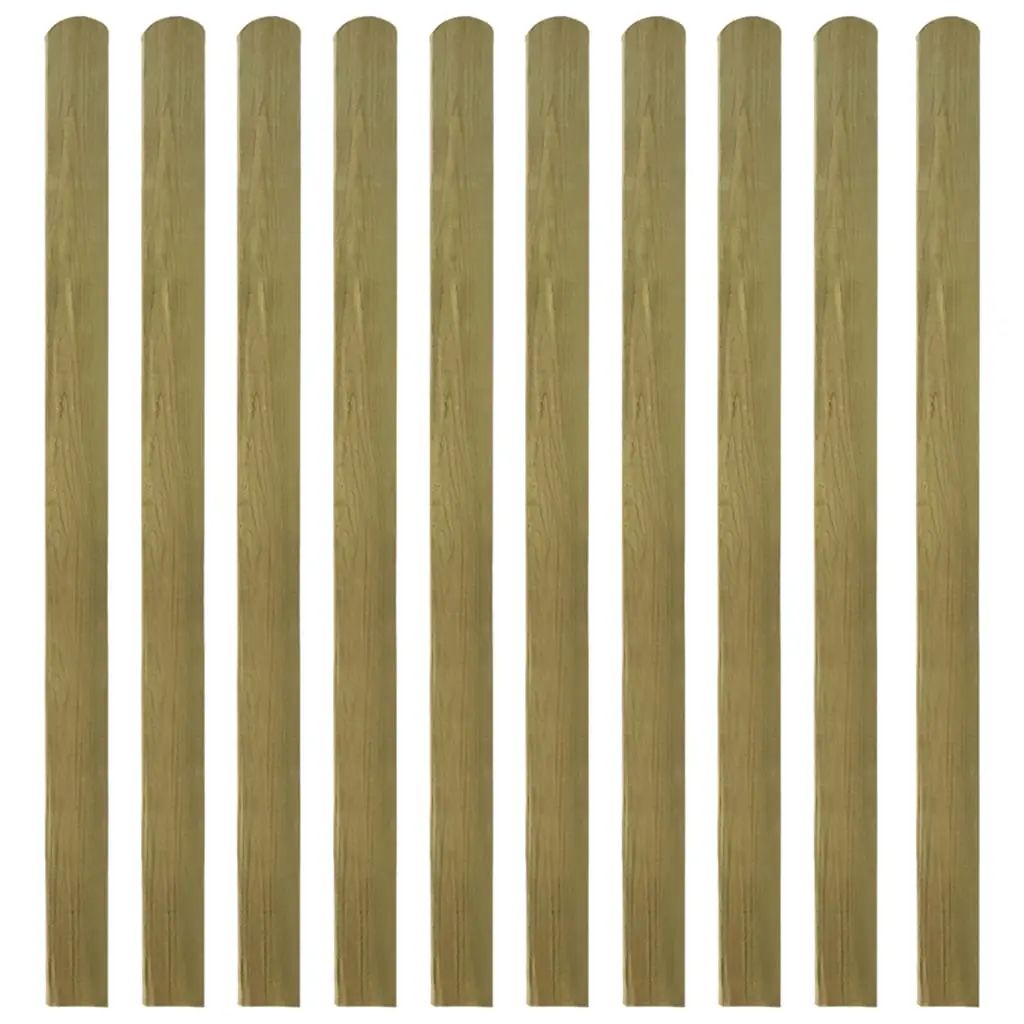 30 pcs Impregnated Fence Slats Wood 140 cm 3100949 - Hardware