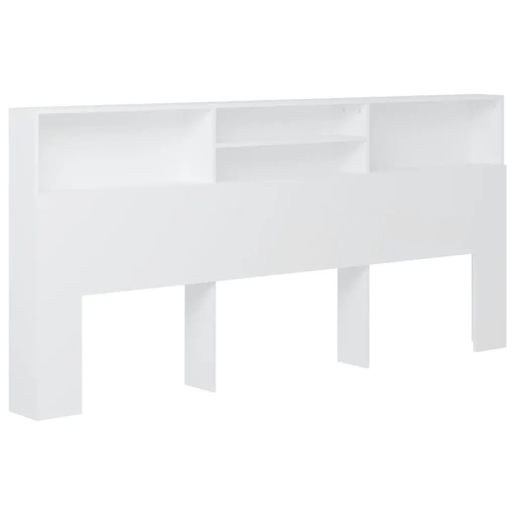 Headboard Cabinet White 220 cm 811898 - Furniture