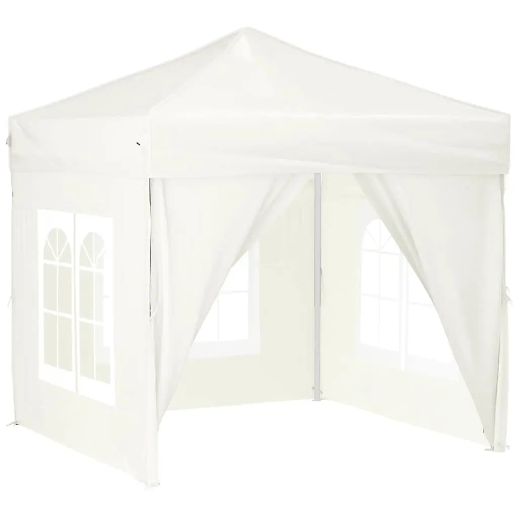 Folding Party Tent with Sidewalls Cream 2x2 m 93501 - Home & Garden