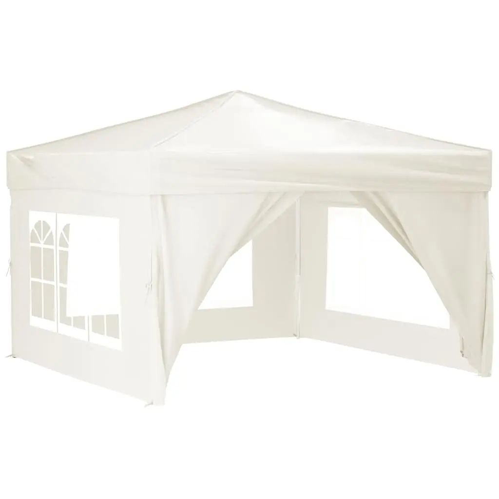 Folding Party Tent with Sidewalls Cream 3x3 m 93522 - Home & Garden