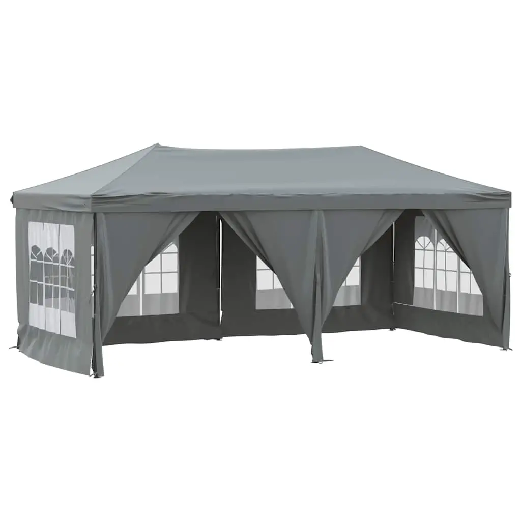 Folding Party Tent with Sidewalls Anthracite 3x6 m 93544 - Home & Garden
