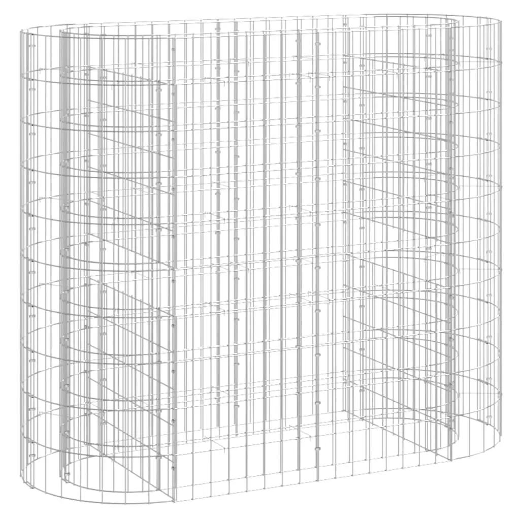 Gabion Raised Bed Galvanised Iron 120x50x100 cm 152032 - Home & Garden