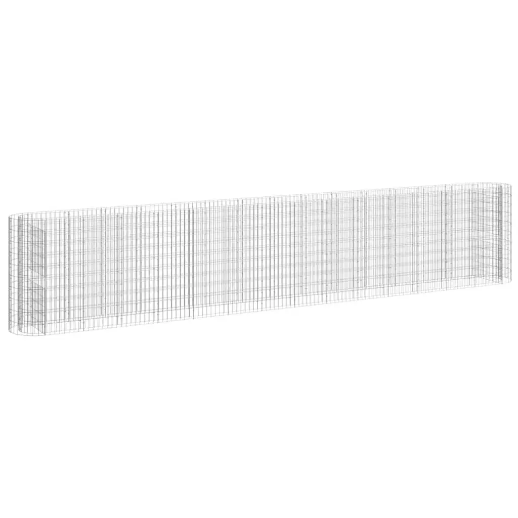 Gabion Raised Bed Galvanised Iron 540x50x100 cm 152038 - Home & Garden
