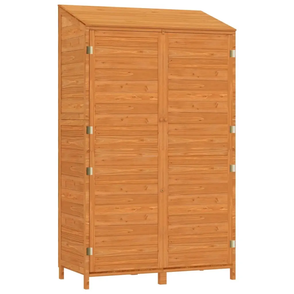 Garden Shed Brown 102x52x174.5 cm Solid Wood Fir 152193 - Home & Garden