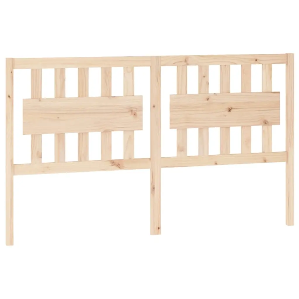 Bed Headboard 155.5 cm Solid Wood Pine 818575 - Furniture