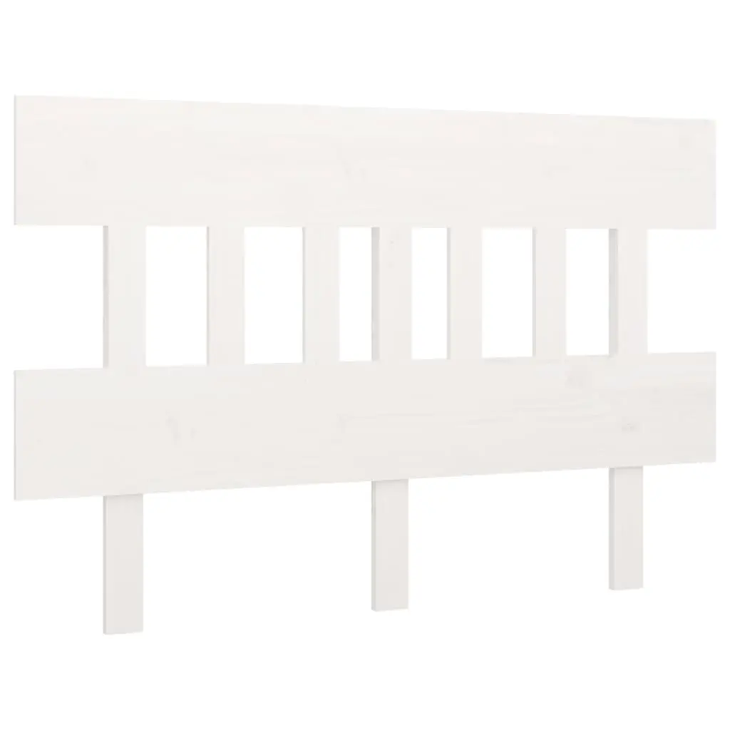 Bed Headboard White 183.5 cm Solid Wood Pine 819136 - Furniture