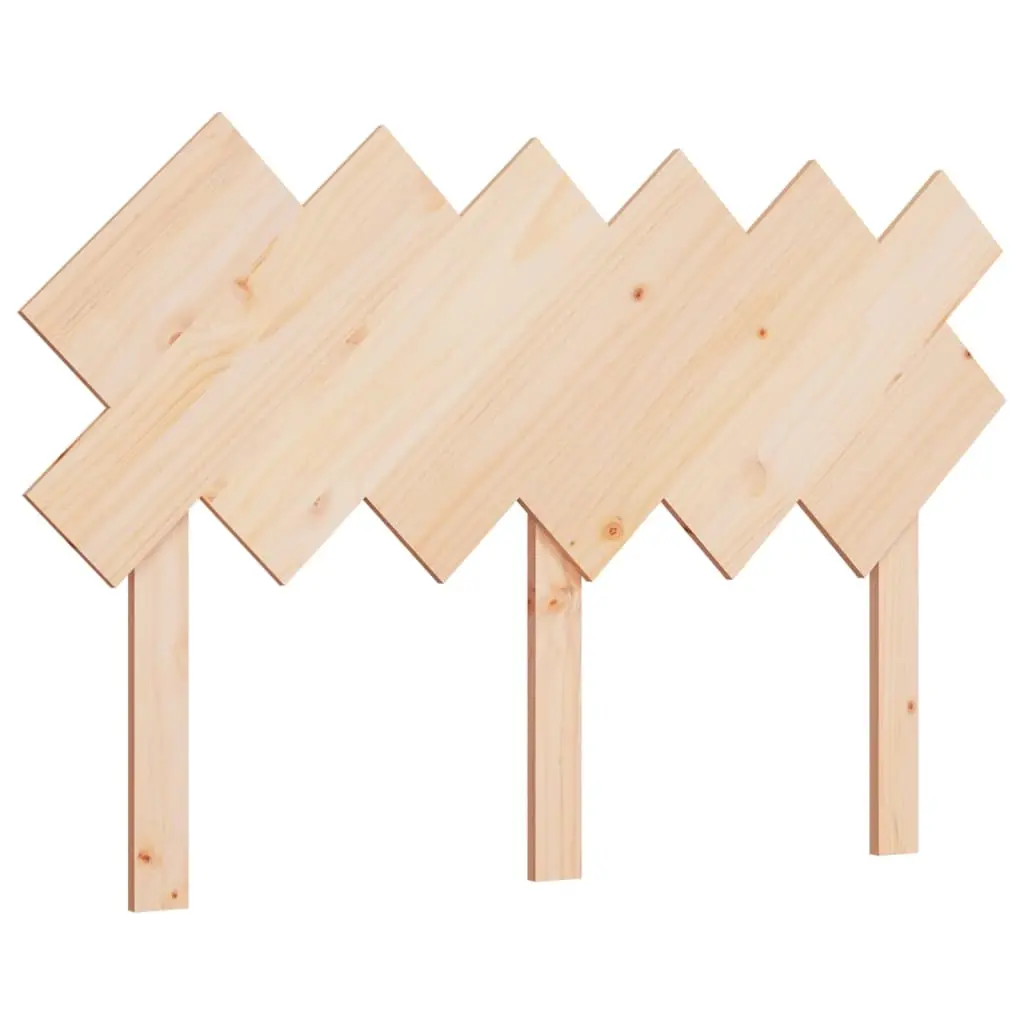Bed Headboard 132 cm Solid Wood Pine 819215 - Furniture