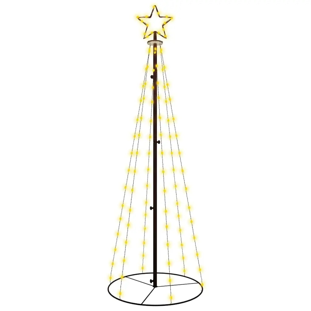 Christmas Cone Tree Warm White 108 LEDs 70x180 cm 343486 - Home & Garden