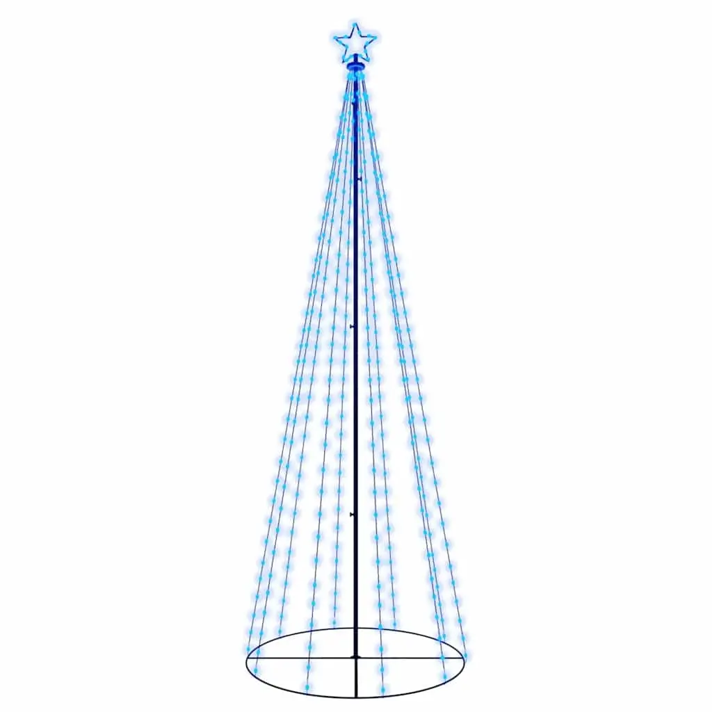 Christmas Cone Tree Blue 310 LEDs 100x300 cm 343492 - Up to 60% Off Christmas Decoration Specials