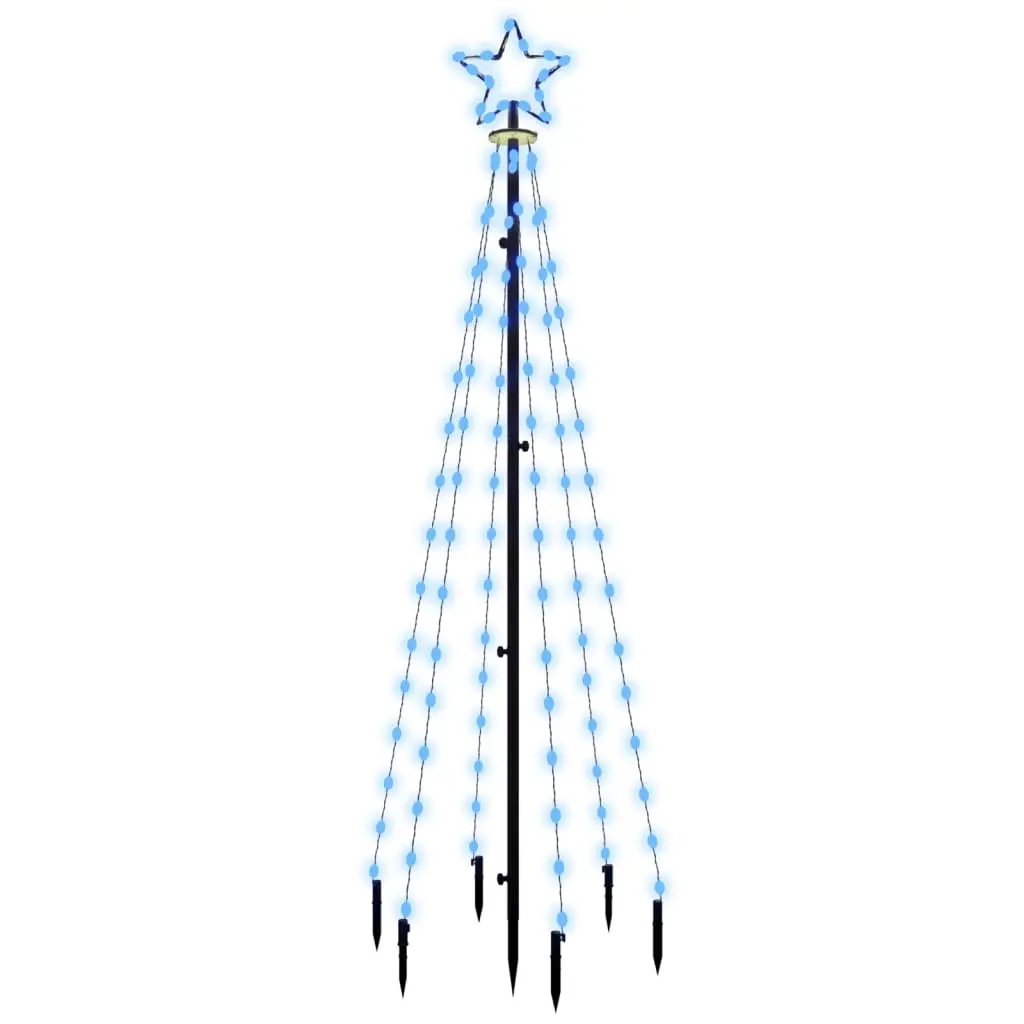 Christmas Tree with Spike Blue 108 LEDs 180 cm 343553 - Home & Garden