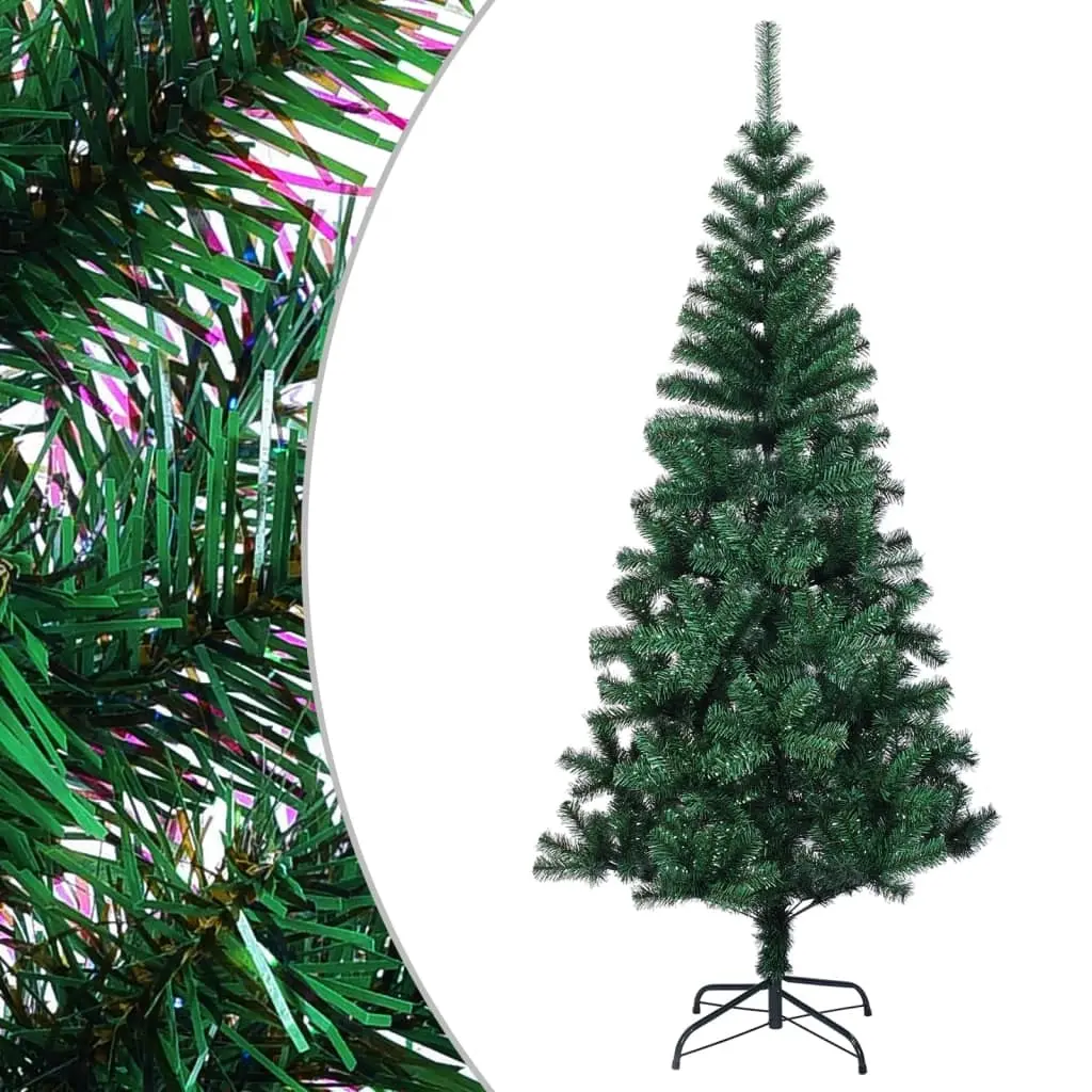 Artificial Christmas Tree with Iridescent Tips Green 240 cm PVC 344642 - Home & Garden