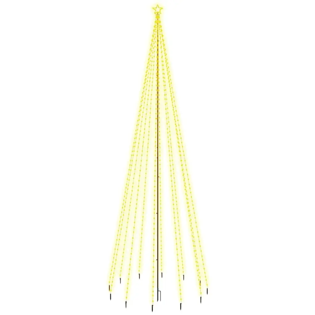 Christmas Tree with Spike Warm White 732 LEDs 500 cm 343740 - Home & Garden
