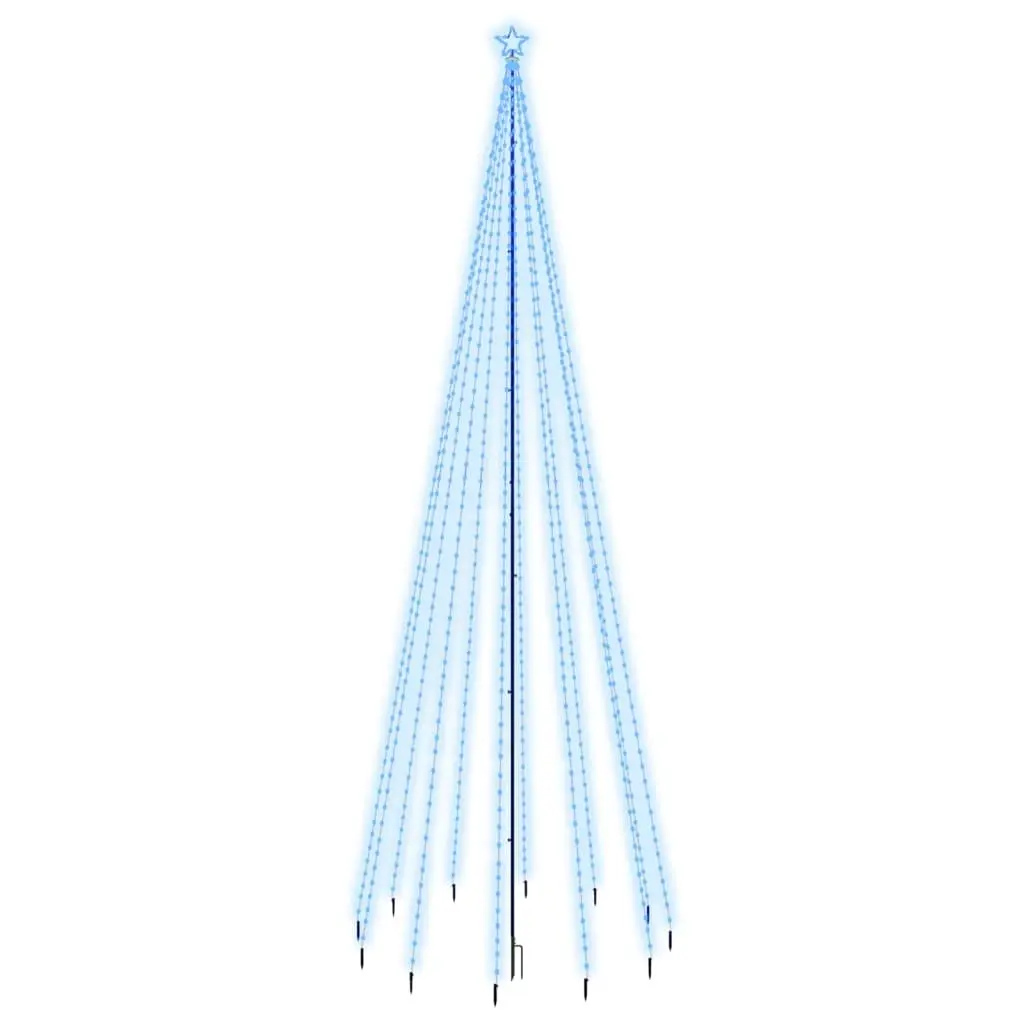 Christmas Tree with Spike Blue 732 LEDs 500 cm 343743 - Home & Garden